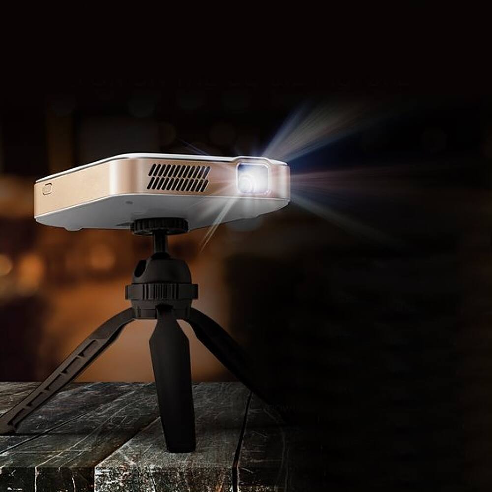 Alt View 11. Kodak - Luma 400 Portable HD Smart Pico Projector, Wi-Fi, Bluetooth, HDMI & USB Small Mini Home Theater System Up to 150” - White.