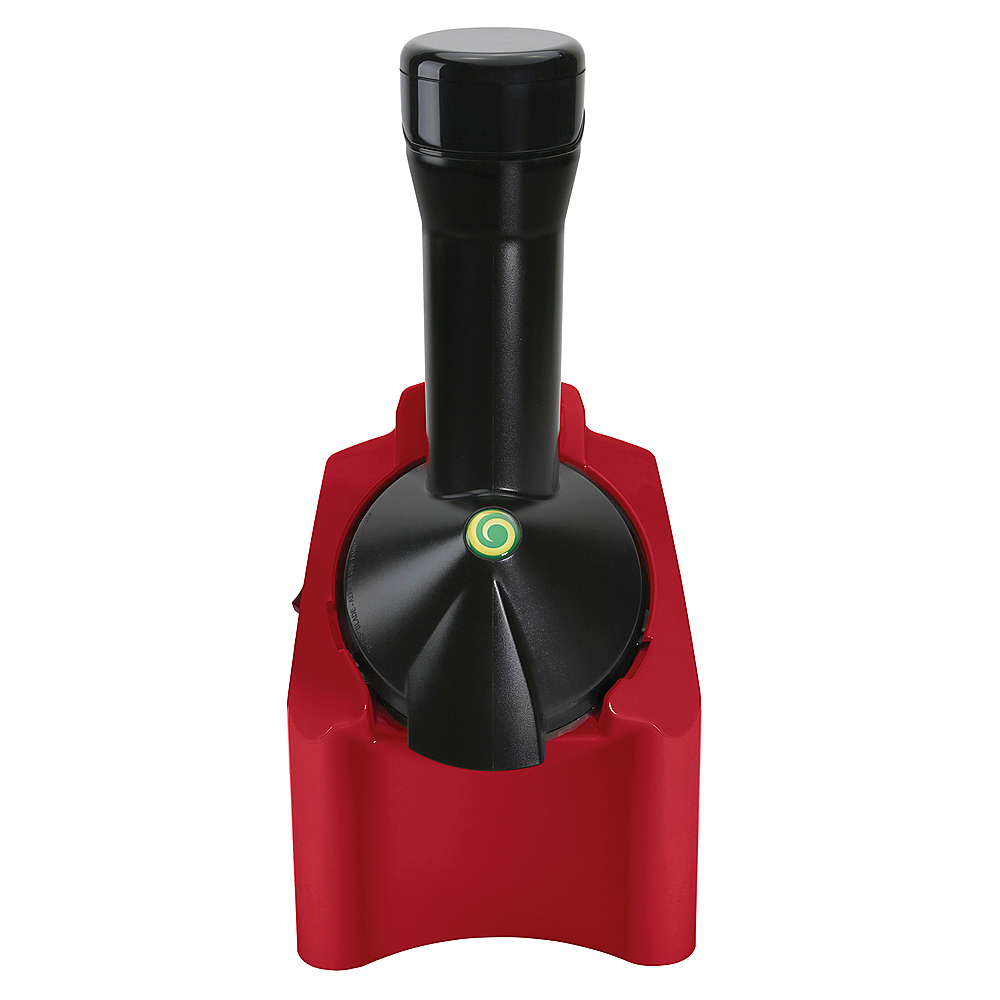 Angle View: Yonanas - Classic Vegan Non-Dairy Frozen Fruit Soft Serve Dessert Maker, Includes 36 Recipes, 200 Watts - Red