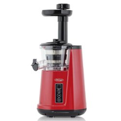 Omega - Cold Press 365 Horizontal Compact Masticating Juicer, Red - Red - Front_Zoom