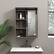 Alt View 11. Walker Edison - Sliding Barn Door Hanging Wall Storage - Grey Wash.