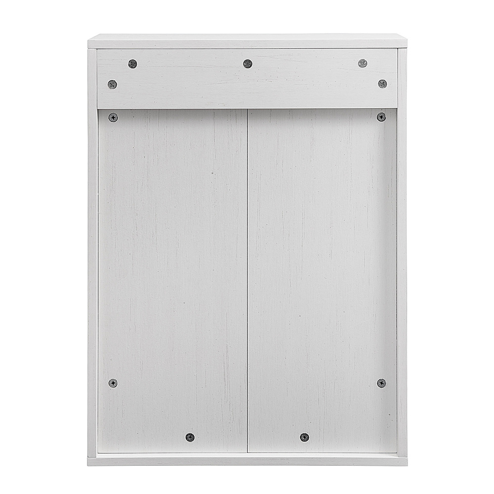 Walker Edison Modern Farmhouse Grooved Sliding Door Tall Storage Cabinet –  Brushed White