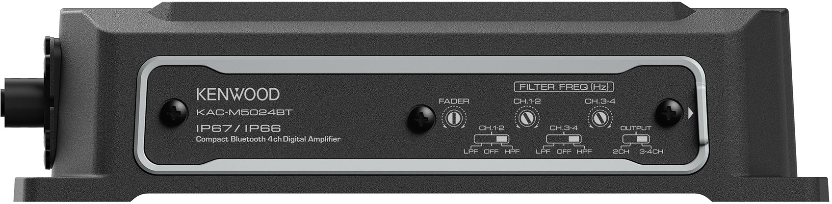 Back View: Hifonics - ALPHA 1200W Class D Digital Mono Amplifier with Variable Low-Pass Crossover - Black