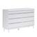 Left. Walker Edison - Mid Century Modern Solid Wood Tray-Top 9-Drawer Dresser - White.