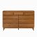 Front Zoom. Walker Edison - Mid Century Modern Solid Wood Tray-Top 9-Drawer Dresser - Caramel.