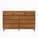Front. Walker Edison - Mid Century Modern Solid Wood Tray-Top 9-Drawer Dresser - Caramel.