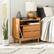 Alt View 32. Walker Edison - 25" Mid Century Modern Solid Wood Tray-Top Nightstand - Caramel.