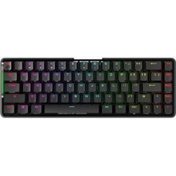 ASUS - Falchion NX 65% Wireless Mechanical Gaming Keyboard with RGB Lighting - Black, Gray - Front_Zoom