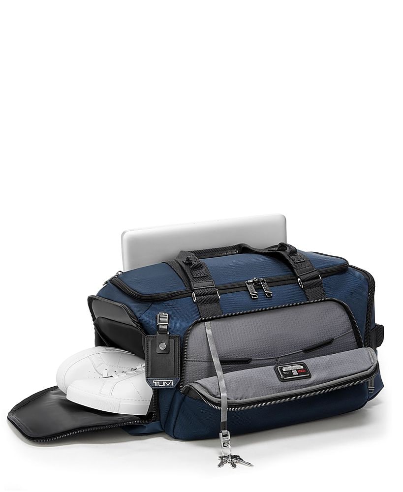 Left. TUMI - Alpha Bravo Mason Duffel Bag - Navy.