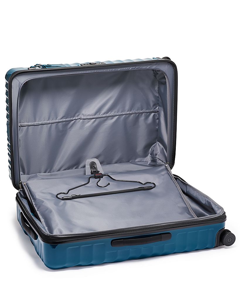 Left View: TUMI - 19 Degree Extended Trip Expandable Spinner Packing Case - Dark Turquoise