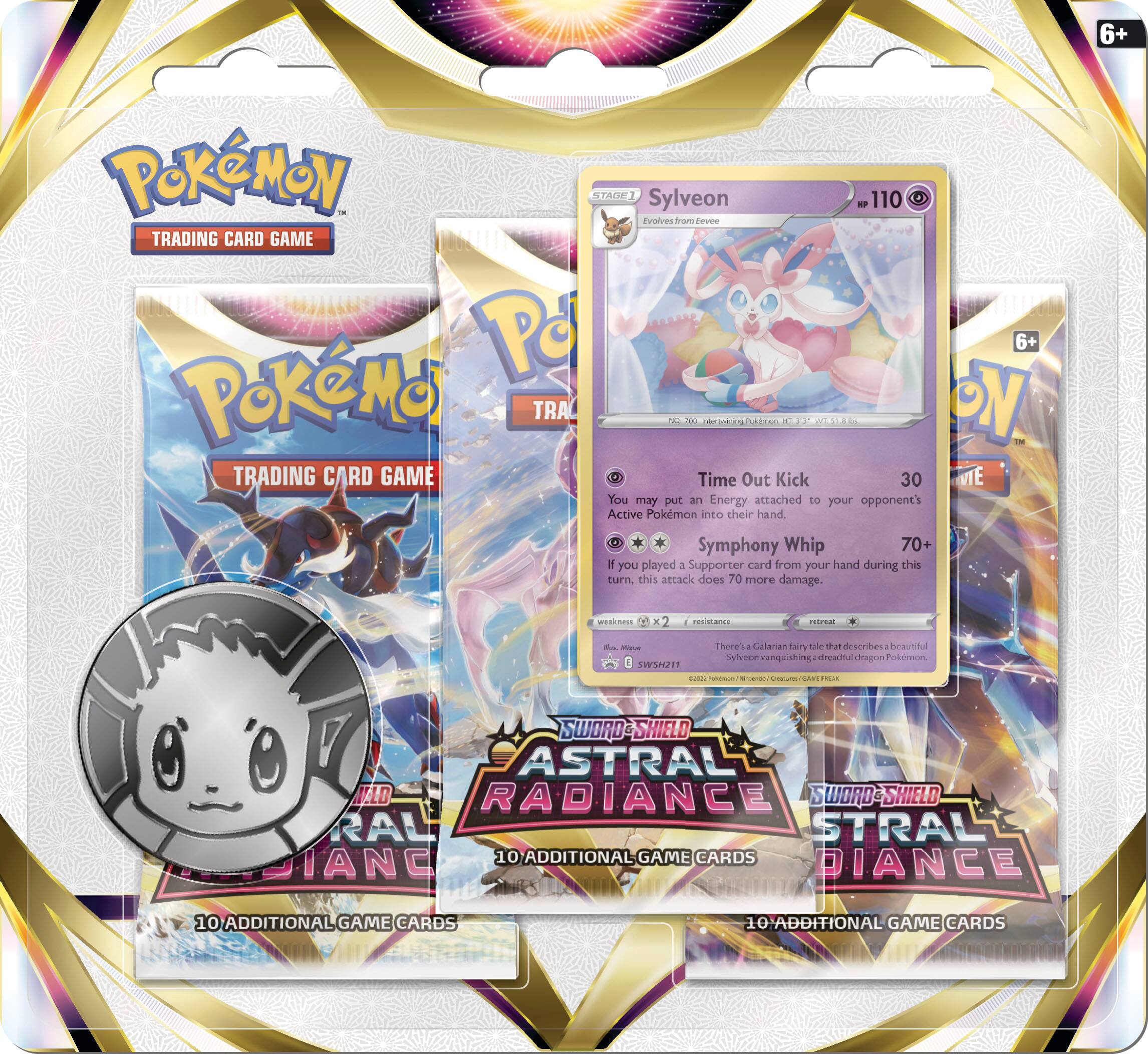 Alt View 11. Pokémon - Trading Card Game: Astral Radiance 3pk Booster - Styles May Vary.