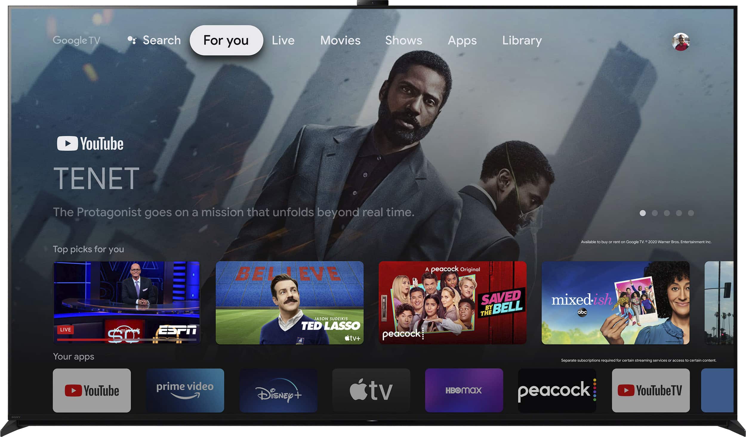 Alt View 23. Sony - 75" Class BRAVIA XR Z9K Mini-LED 8K Smart Google TV - Black.