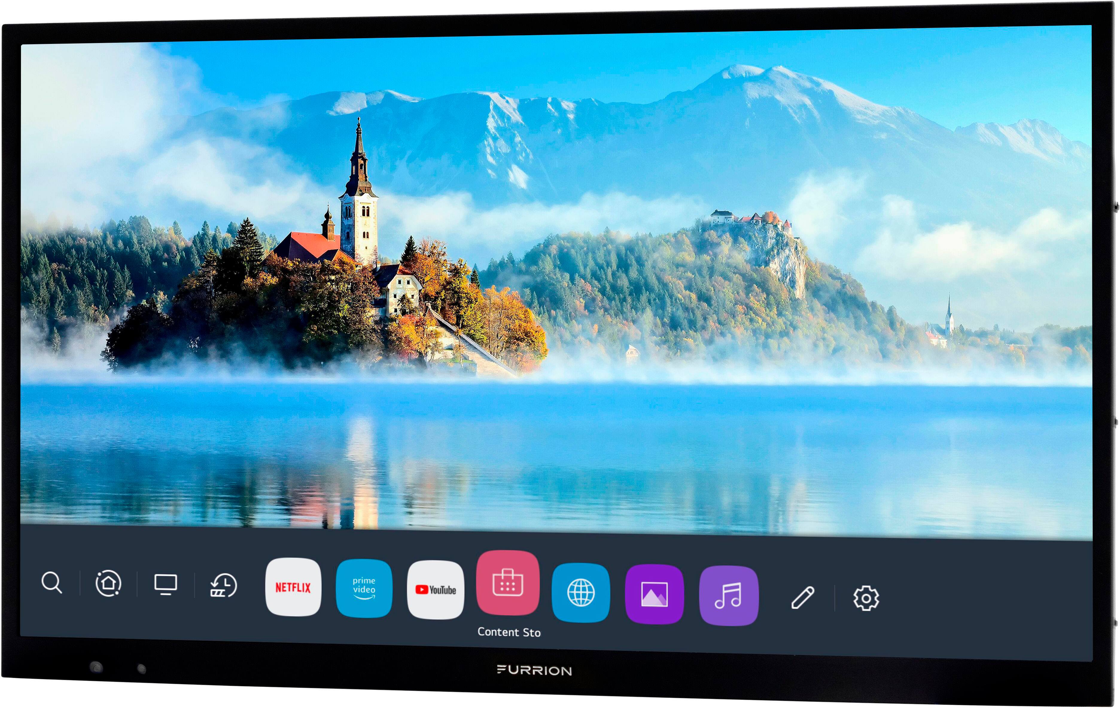 Left. Furrion - Aurora 43" Full Shade Smart 4K UHD LED Outdoor TV - Black.