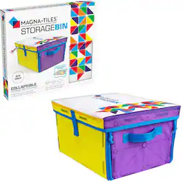 Magna-Tiles - Storage Bin & Interactive Play-Mat, The Original Magnetic Building Brand