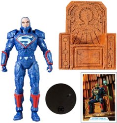 McFarlane Toys - DC Multiverse - 7"  Lex Luthor in Power Suit (Blue Suit w/ Throne) Figure - Front_Zoom