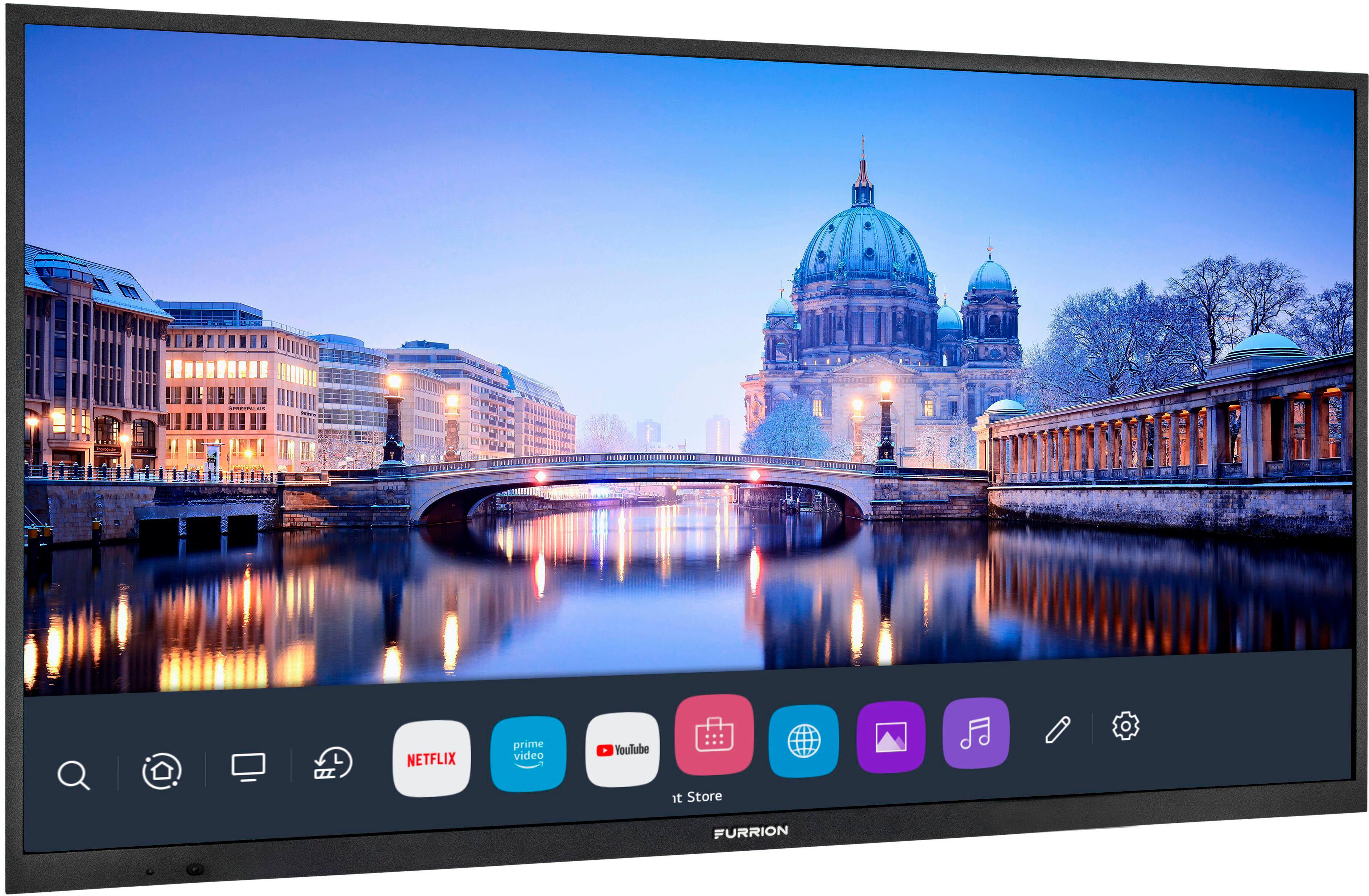 Angle. Furrion - Aurora 50" Full Shade Smart 4K UHD LED Outdoor TV - Black.