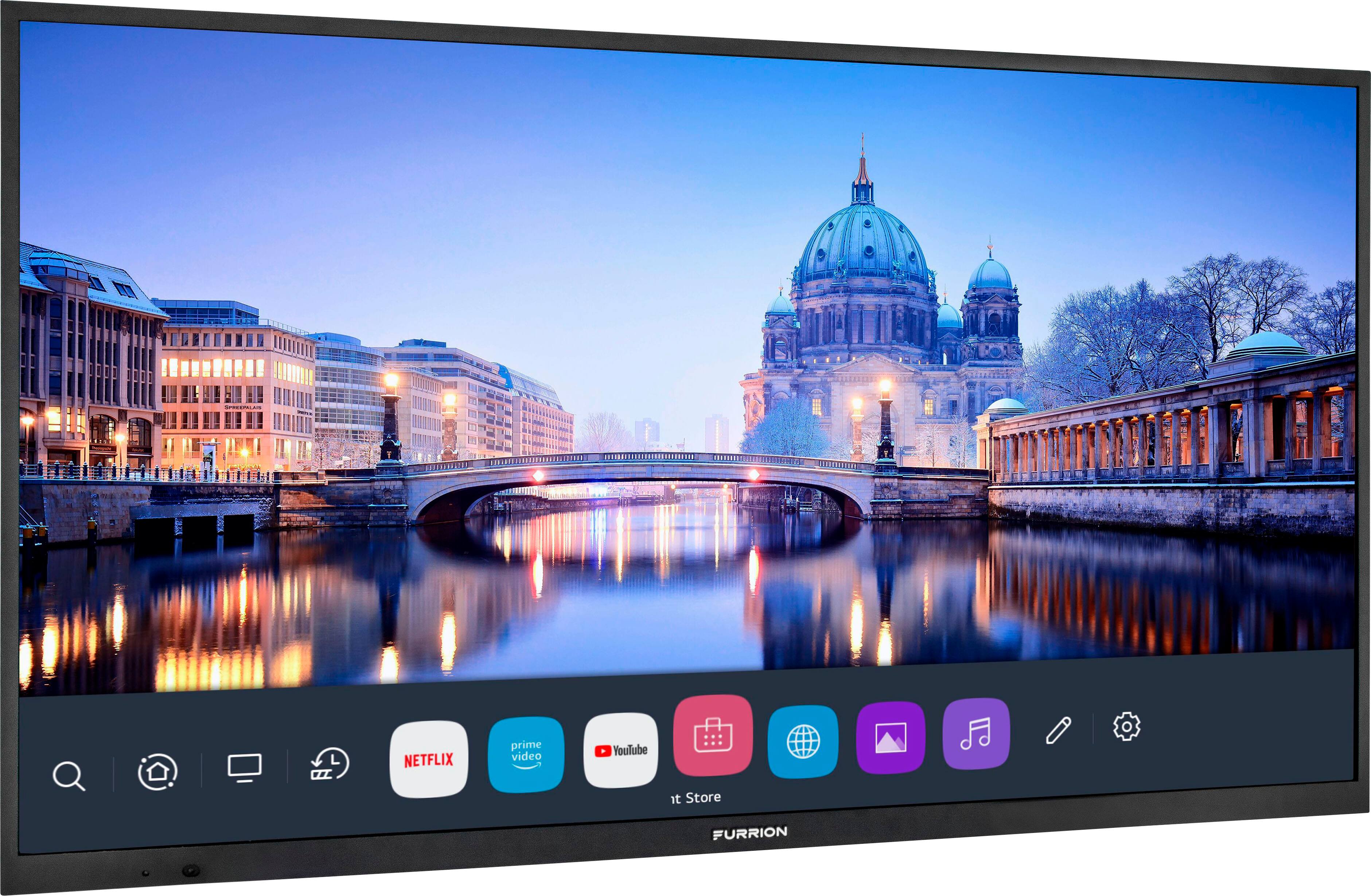 Angle. Furrion - Aurora 55" Full Shade Smart 4K UHD LED Outdoor TV - Black.