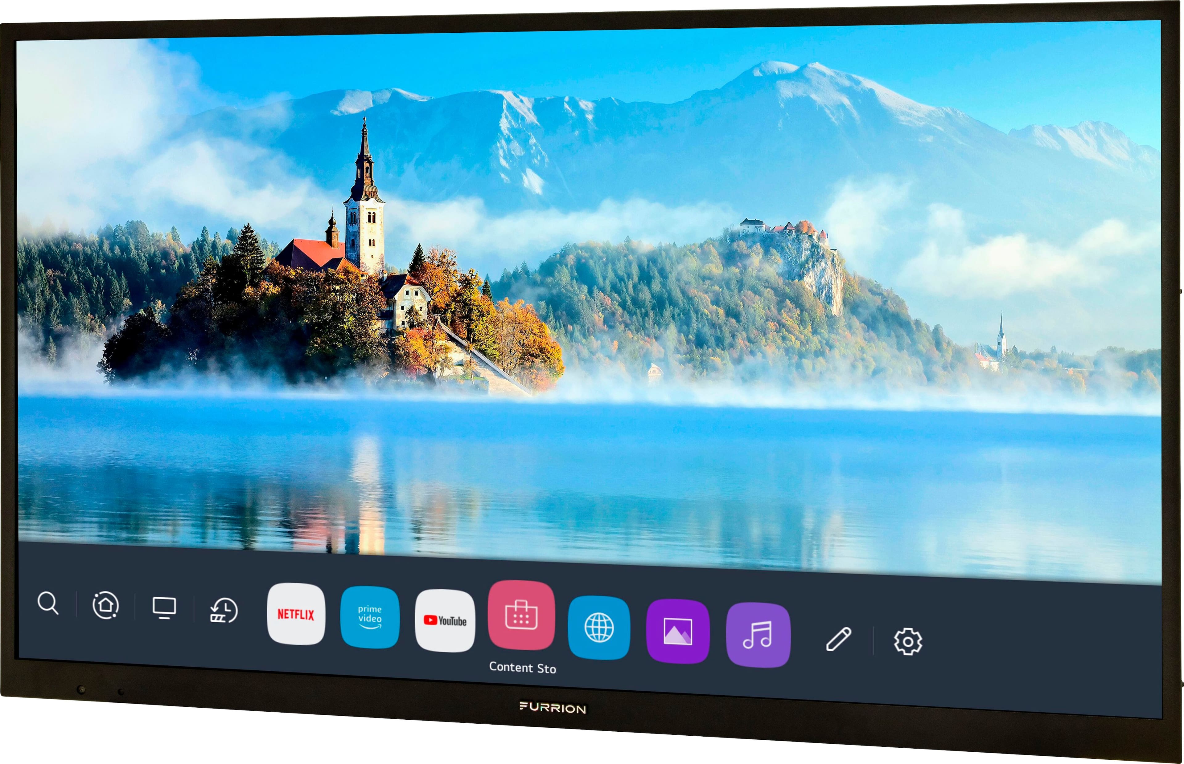 Left View: Furrion - Aurora 55" Full Shade Smart 4K UHD LED Outdoor TV