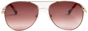 Bruno Magli - Costa-Unisex Full Rim Metal Aviator Sunglass Frame with Acetate Temples and a Spring Hinge - Gold Tortoise - Front_Zoom