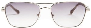 Bruno Magli - Playa-Unisex Full Rim Metal Aviator Sunglass Frame with Acetate Temples and a Spring Hinge - Silver - Front_Zoom
