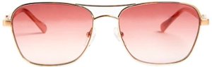 Bruno Magli - Playa-Unisex Full Rim Metal Aviator Sunglass Frame with Acetate Temples and a Spring Hinge - Gold - Front_Zoom