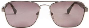 Bruno Magli - Sole-Unisex Full Rim Metal Aviator Sunglass Frame with Acetate Temples and a Spring Hinge - Gunmetal - Front_Zoom