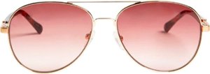 Bruno Magli - Costa-Unisex Full Rim Metal Aviator Sunglass Frame with Acetate Temples and a Spring Hinge - Gold - Front_Zoom