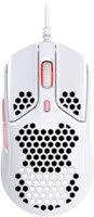 HyperX - Pulsefire Haste Lightweight Wired Optical Gaming Mouse with RGB Lighting - White/Pink - Front_Zoom
