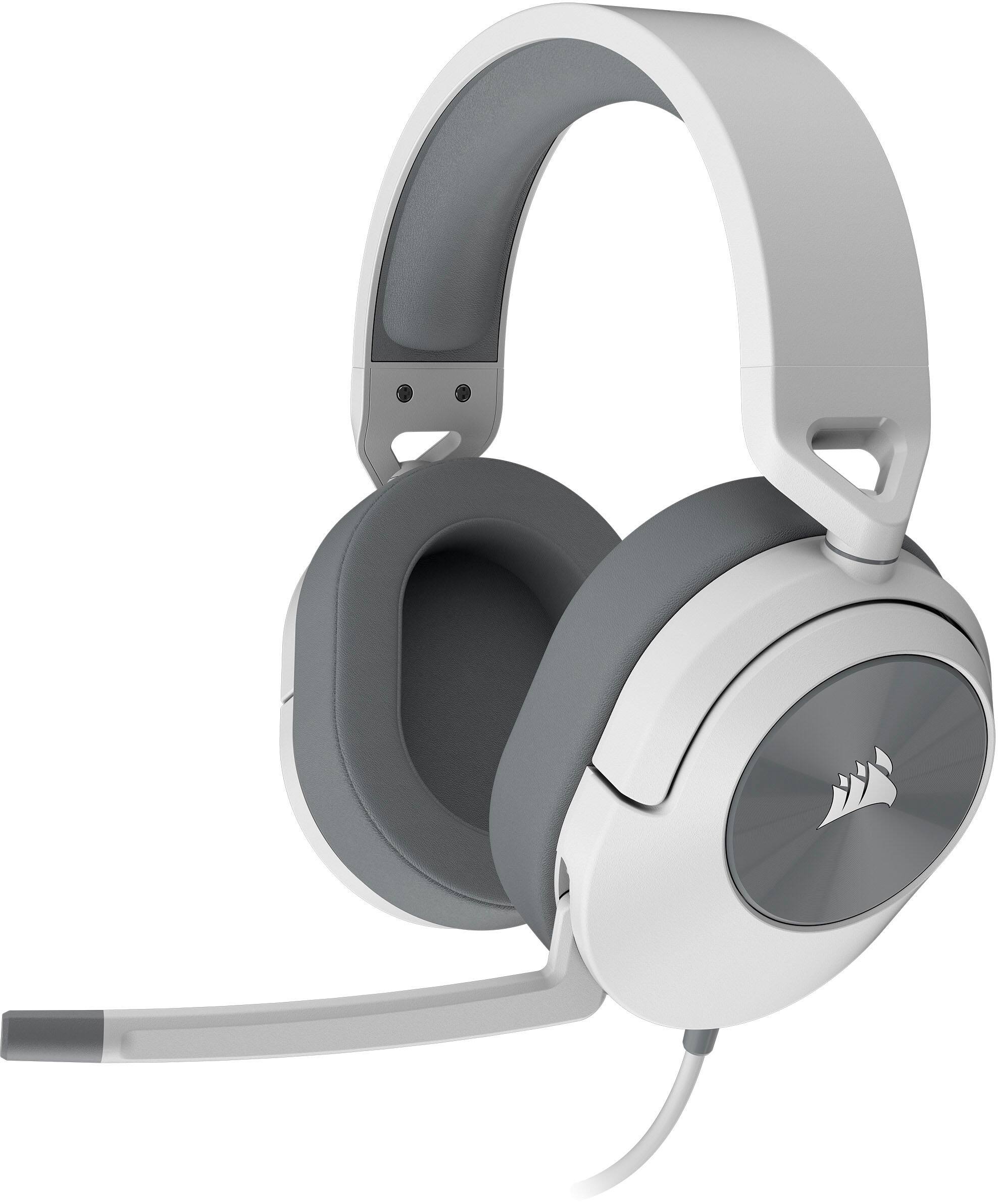 Alt View 13. CORSAIR - HS55 STEREO Wired Gaming Headset for PC, PS5, and PS4 - White.