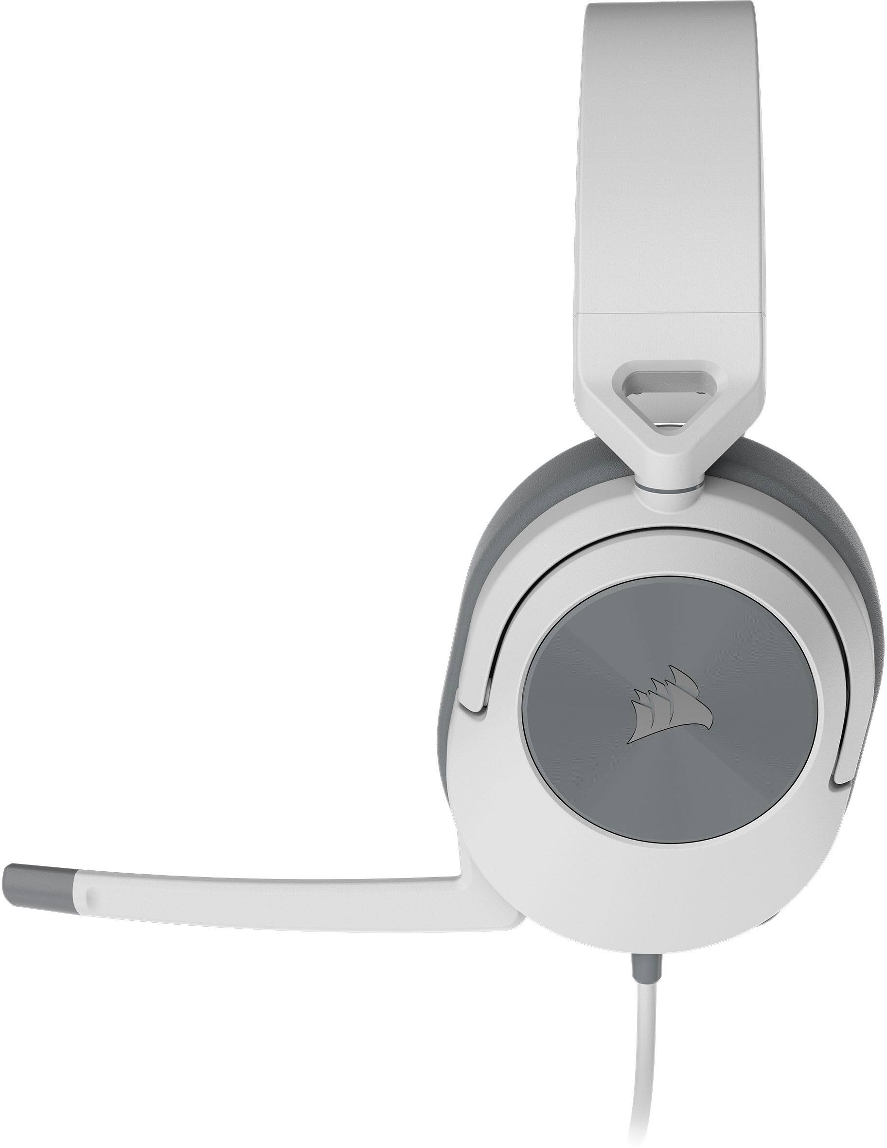 Alt View 14. CORSAIR - HS55 STEREO Wired Gaming Headset for PC, PS5, and PS4 - White.