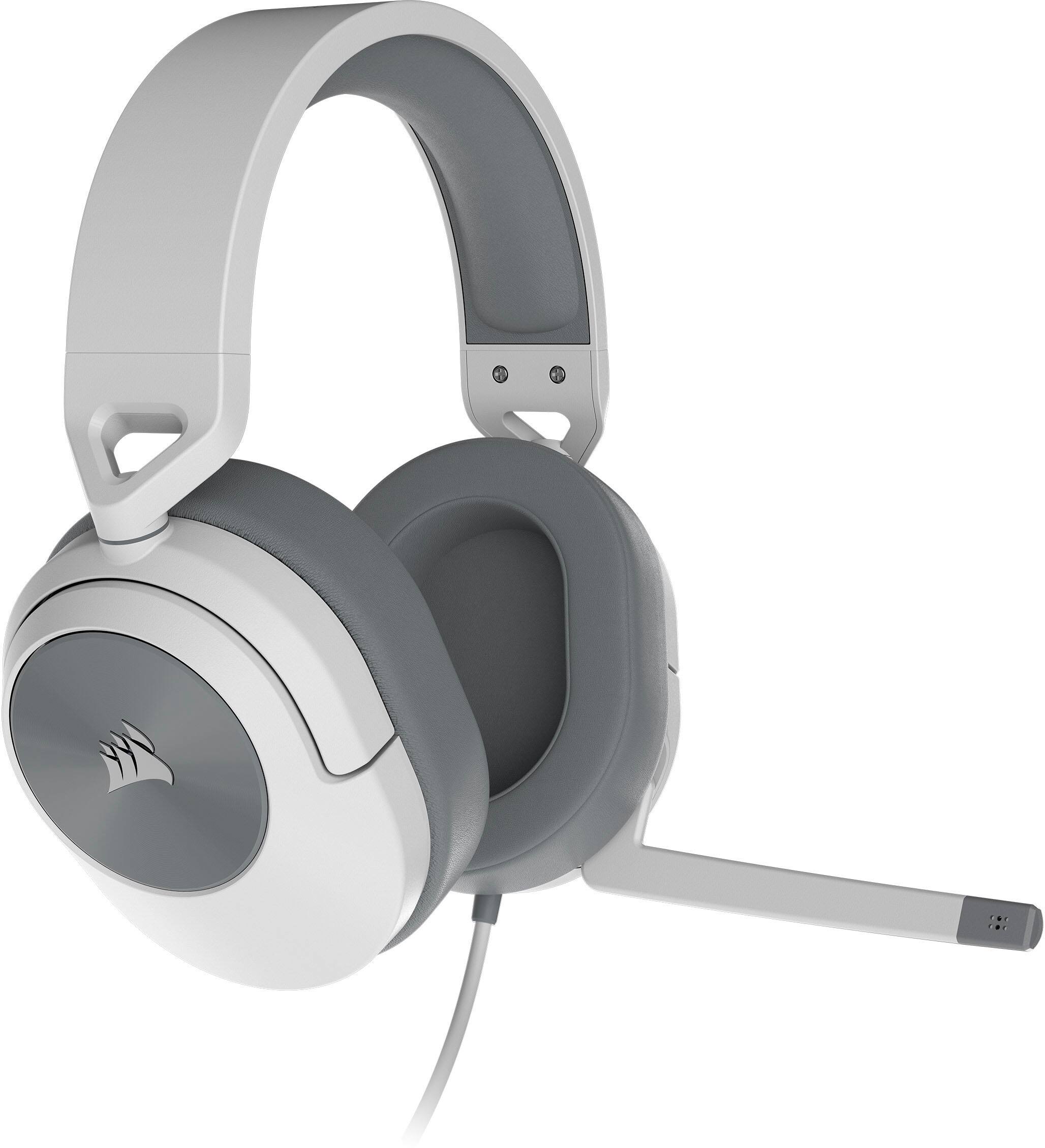 Alt View 17. CORSAIR - HS55 STEREO Wired Gaming Headset for PC, PS5, and PS4 - White.