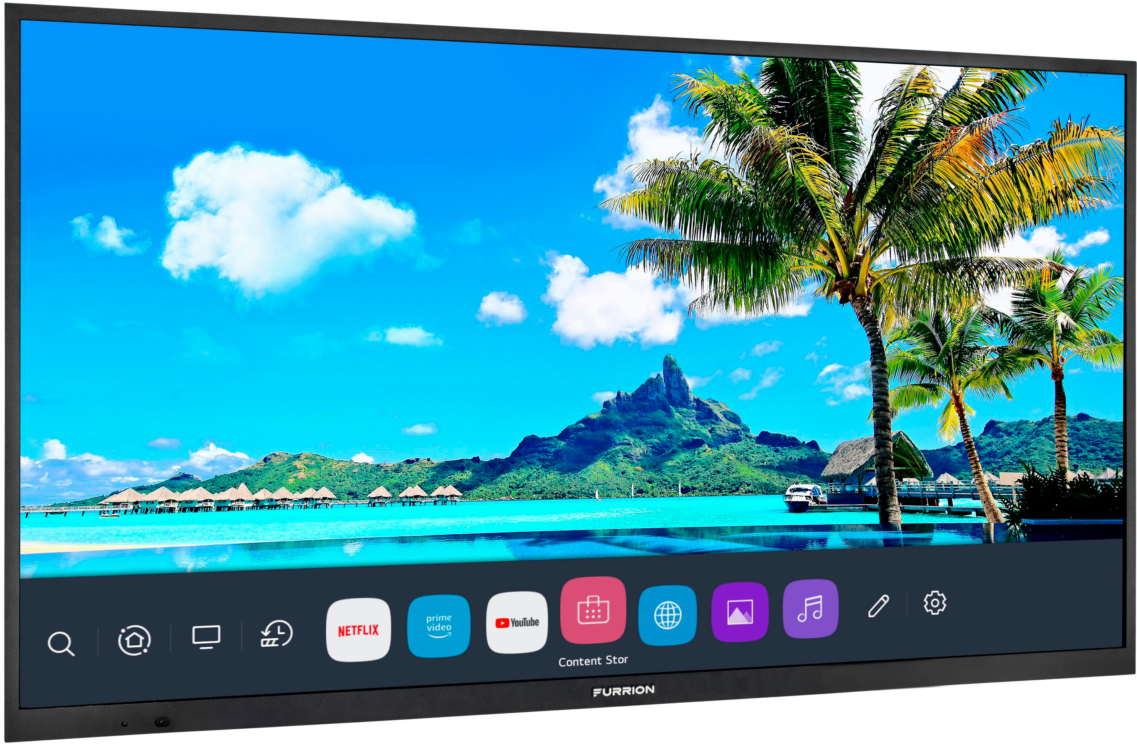 Angle View: Furrion - Aurora 65" Full Sun Smart 4K LED Outdoor TV