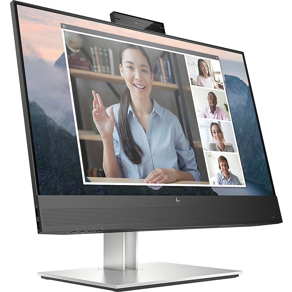 Alt View 13. HP - E24mv G4 FHD Conferencing Monitor 23.8 LCD FHD - Black, Silver.