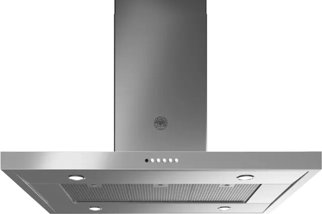 Alt View 11. Bertazzoni - 48" T-Shape Hood - Island - Stainless Steel.