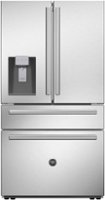 Bertazzoni - 21 cu. Ft. 2 Bottom-Freezer French Door Refrigerator with Stainless steel no-fingerprint treatment door finish. - Stainless Steel - Front_Zoom