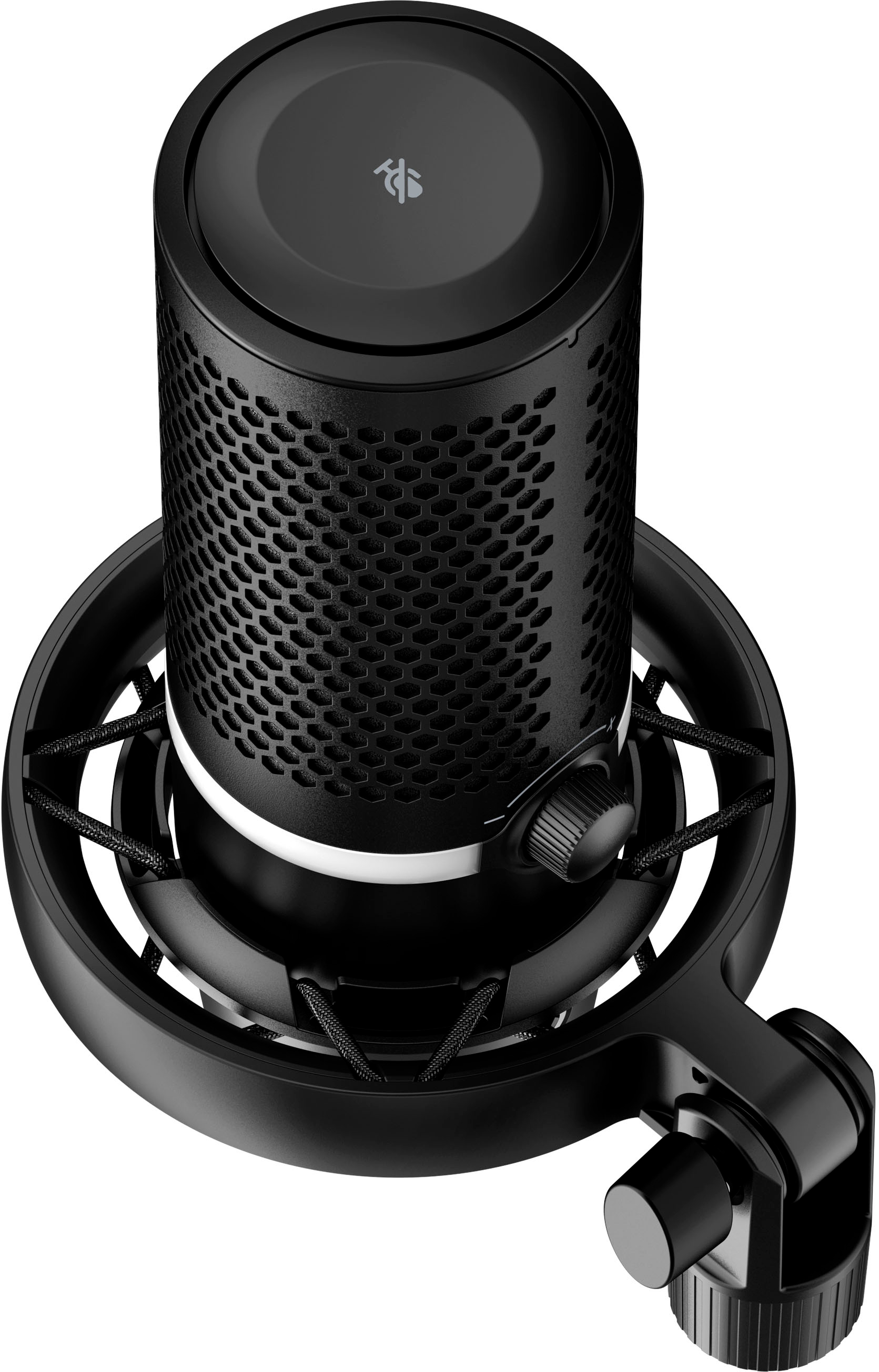 HyperX QuadCast Wired USB Electret Condenser Microphone in Black