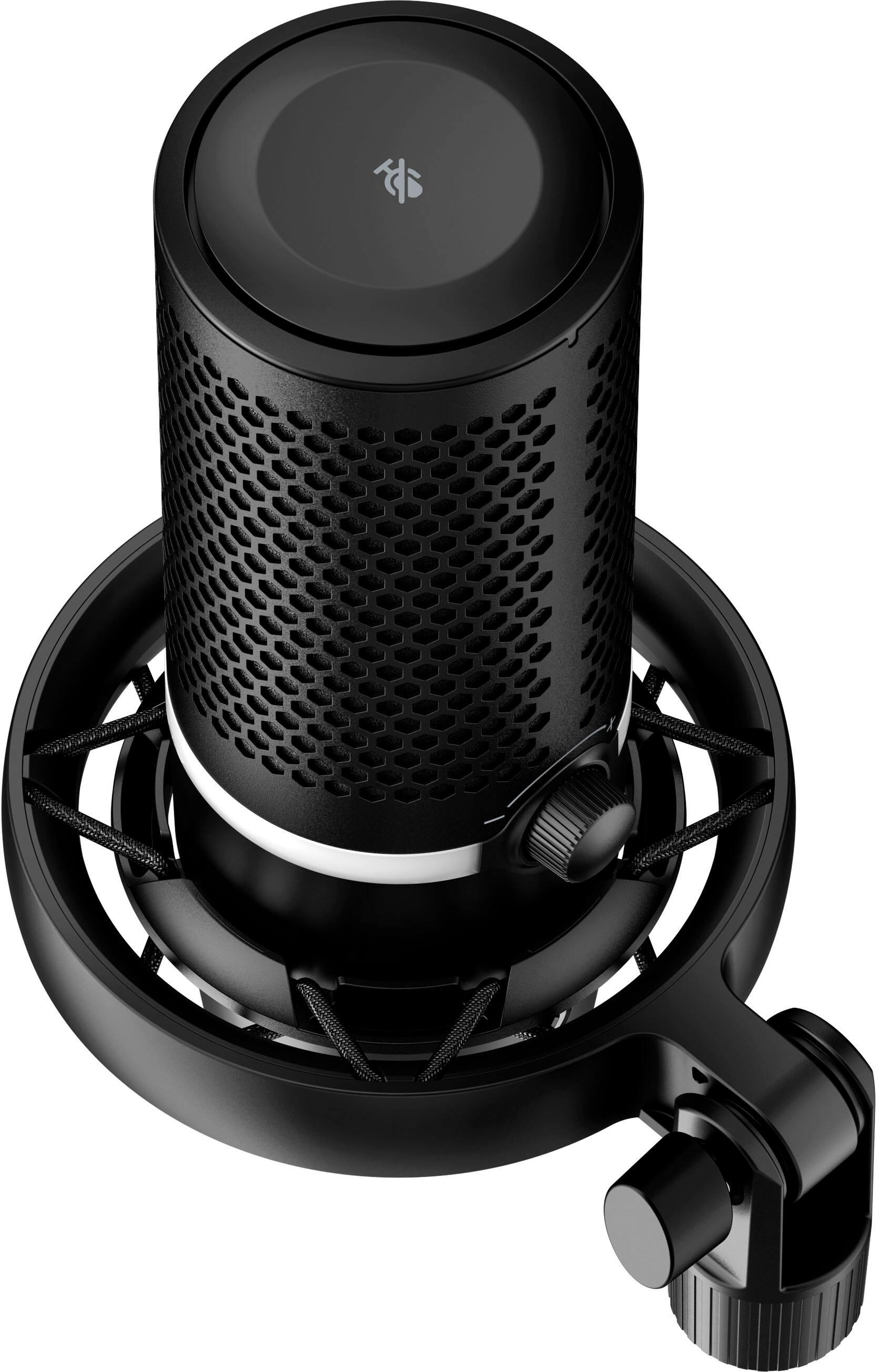 Alt View 13. HyperX - Duocast Wired Cardioid Omnidirectional USB Condenser Microphone - Black.