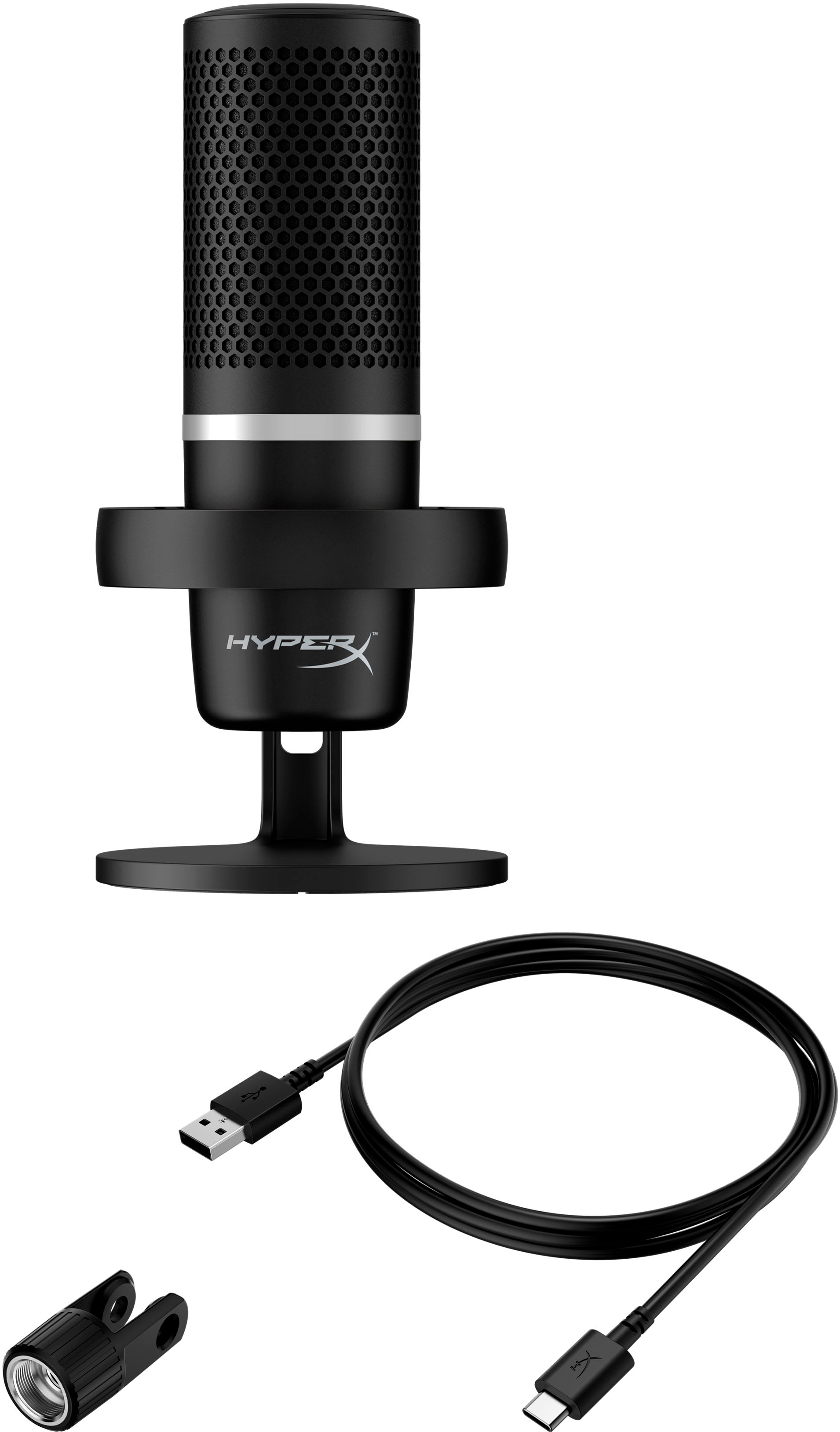 HyperX Duocast Wired Cardioid Omnidirectional USB Condenser Microphone  4P5E2AA/HMID1R-A-BK/G - Best Buy
