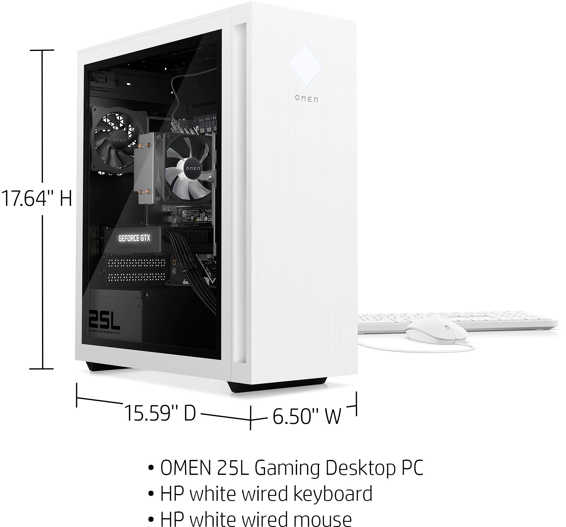 HP OMEN 25L Gaming Desktop Ryzen 5 5600G 8GB Memory NVIDIA GeForce GTX 1660 SUPER 512GB SSD Ceramic White GT15-0304 - Best Buy
