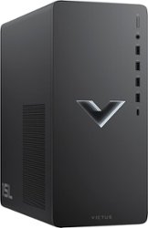 HP - Victus Gaming Desktop - Intel Core i3-12100F - 8GB Memory - NVIDIA GeForce GTX 1650 - 512GB SSD - Mica Silver - Front_Zoom