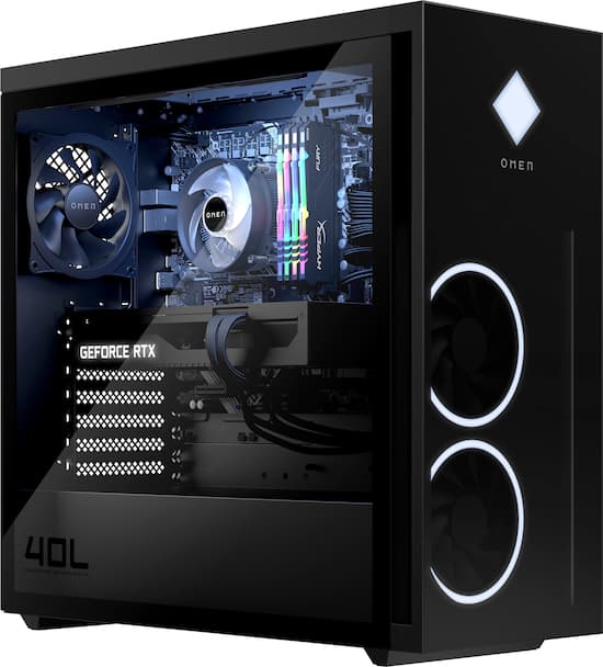 HP OMEN 40L Gaming Desktop Intel Core i5 12400F HyperX 16GB
