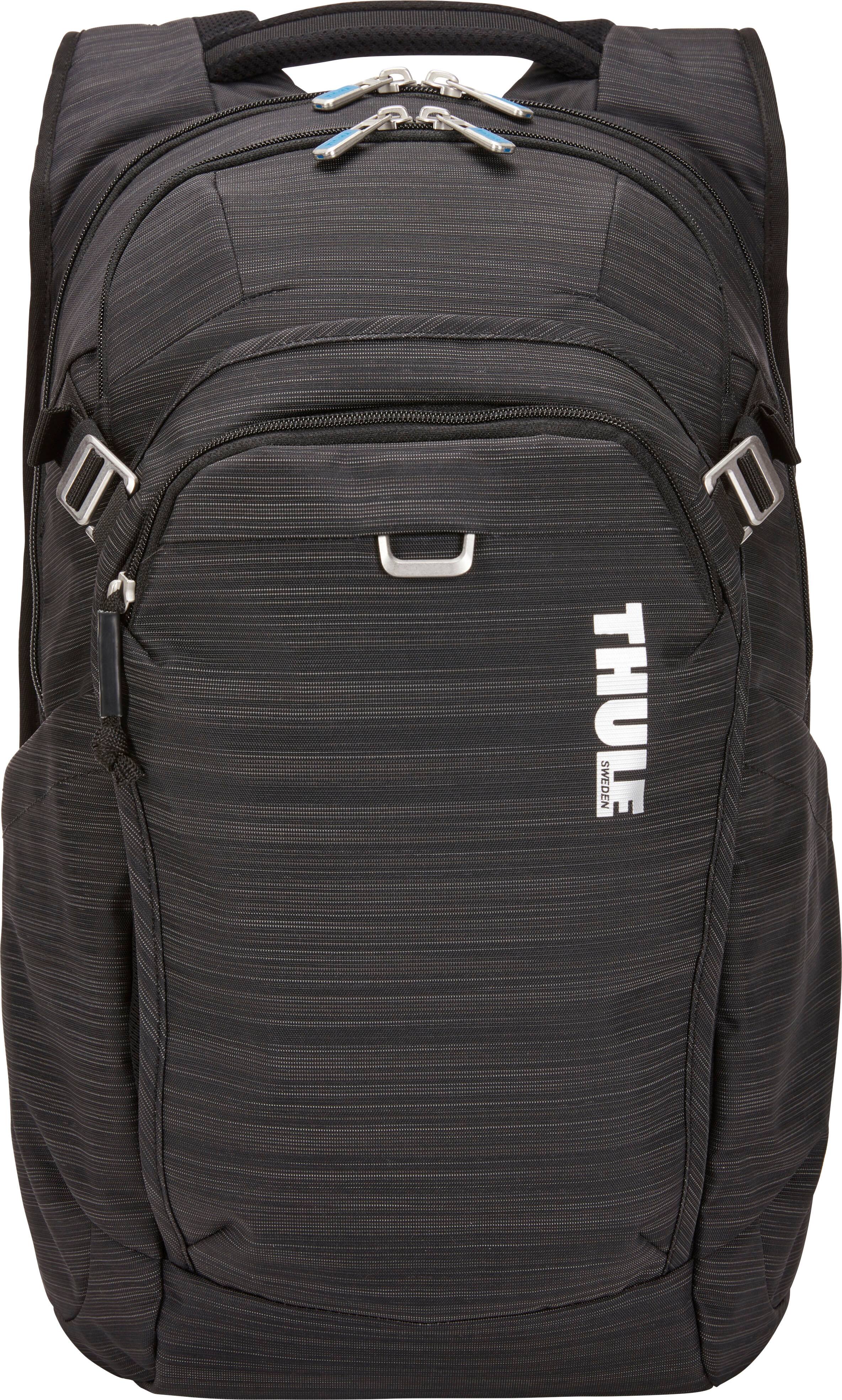 Thule - Contract 25L Backpack for 15.6" Laptop w/ 10.5" Padded Tablet Sleeve, Crushproof SafeZone, Water Bottle Holder, Pockets - Black