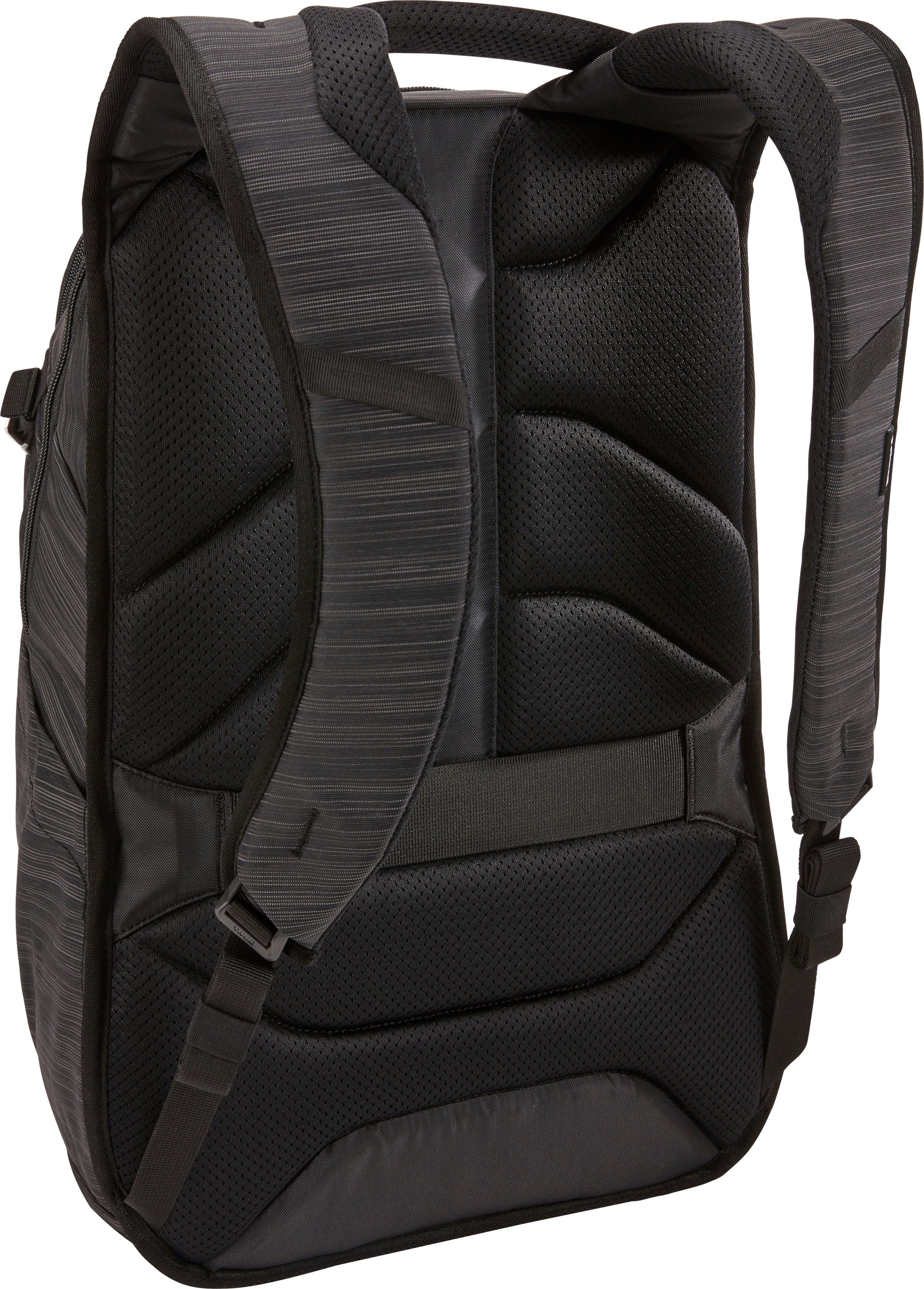 Left View: Thule - Contract 15.6" Backpack - Black