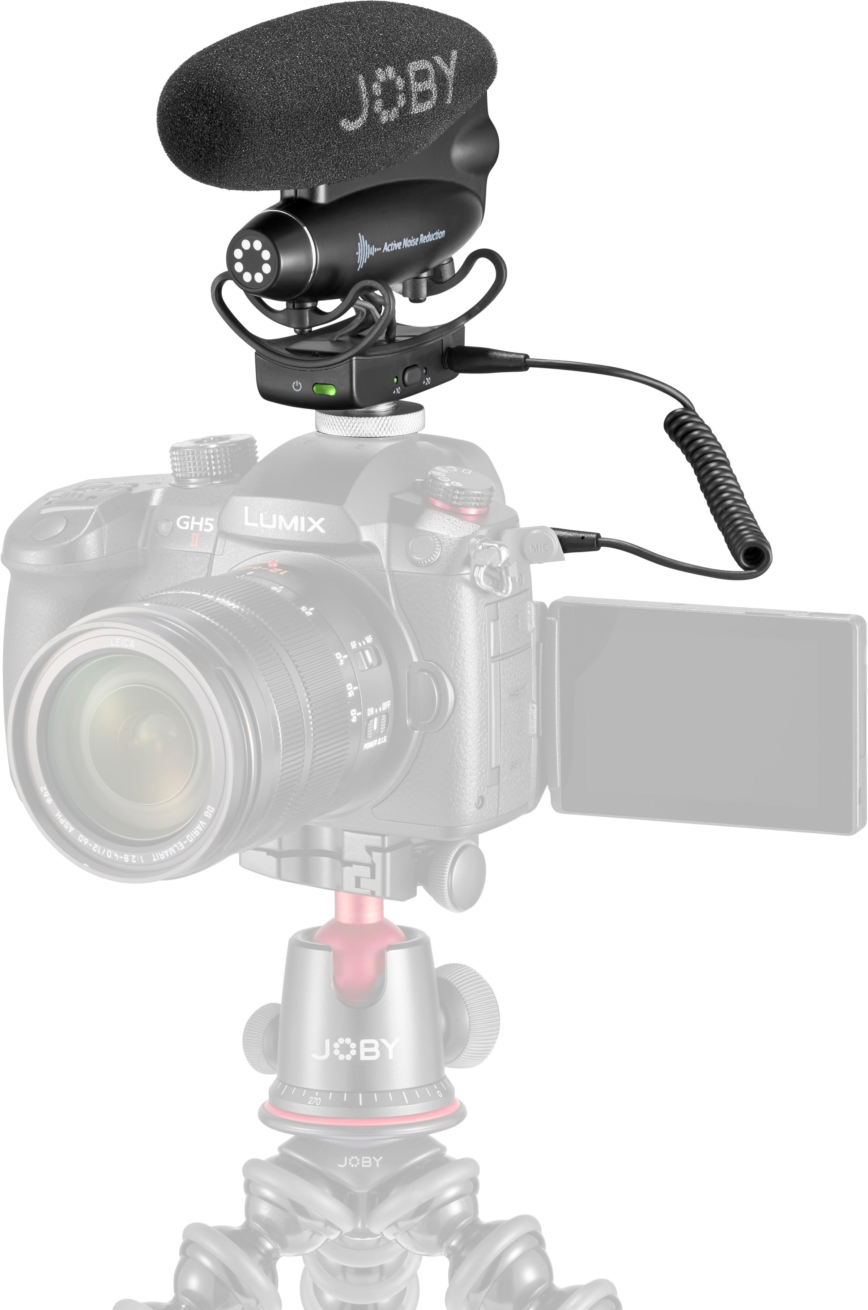 Angle View: JOBY - Wavo PRO Shotgun Microphone Vlogging Kit