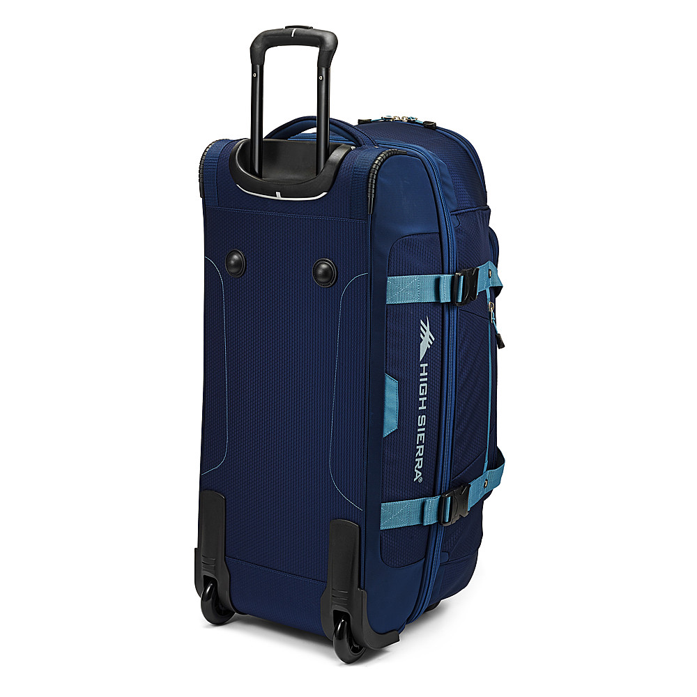 Hurley Rolling Duffel Bag Oversized Suitcase Luggage Gradient Blue and  black
