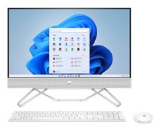 HP - 23.8" Touch-Screen All- In-One - Intel Core i7-1255U - 16GB Memory - 512GB SSD - Starry white - Front_Zoom