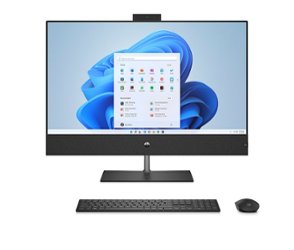 HP - Pavilion 31.5" All-in-One - Intel Core  i7-12700T - 16GB Memory - 1TB SSD - Sparkling black - Front_Zoom