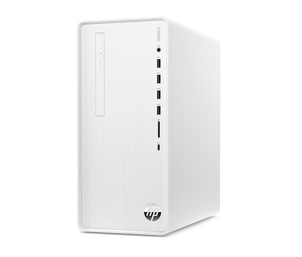 Alt View 2. HP - Pavilion Desktop - Intel Core i5-12400 - 8GB Memory - 512GB SSD - Snow white.