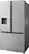 Left. Insignia™ - 20.1 Cu. Ft. French Door Counter-Depth Fingerprint-Resistant Refrigerator - Stainless Steel.