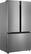 Angle. Insignia™ - 20.9 Cu. Ft. French Door Counter-Depth Fingerprint-Resistant Refrigerator - Stainless Steel.