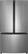 Front. Insignia™ - 20.9 Cu. Ft. French Door Counter-Depth Fingerprint-Resistant Refrigerator - Stainless Steel.